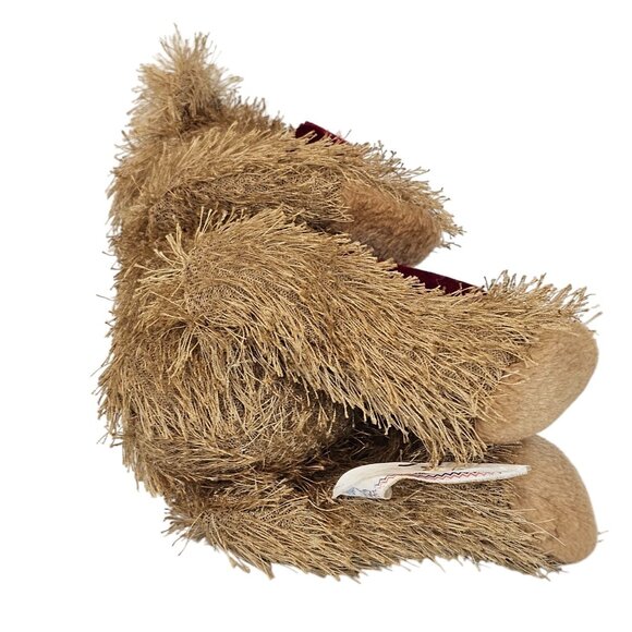 VTG Plush Teddy Bear Red Velvet Bow Cute Soft Kids Baby Gift Toy Birthday - Picture 6 of 13